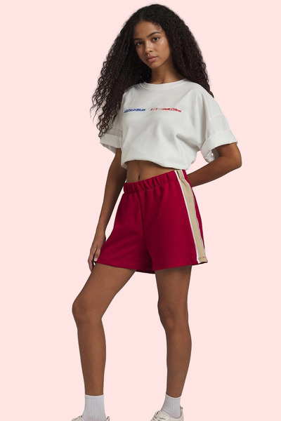 PayBuy Women's Fashion Color Block Short Knitted Shorts Relaxed Fit Casual Sports Weekend Summer Shorts