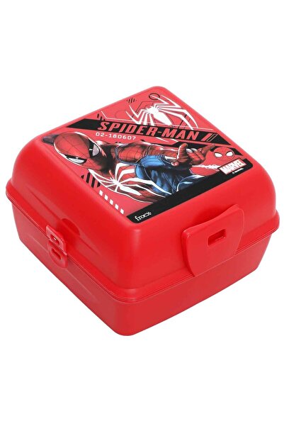 Artlantis Lunch Box 4 Compartments Spiderman Red Color Male Figure 1 Piece Fo...