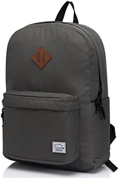 VASCHY Backpack for Women Men, Lightweight School Bag Water Repellent