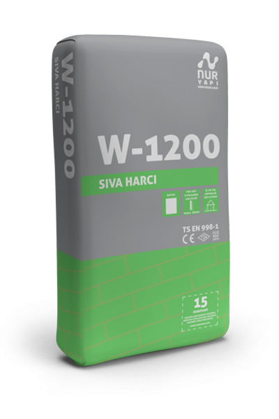 Nur W-1200 BEYAZ HAZIR SIVA HARCI 35 KG
