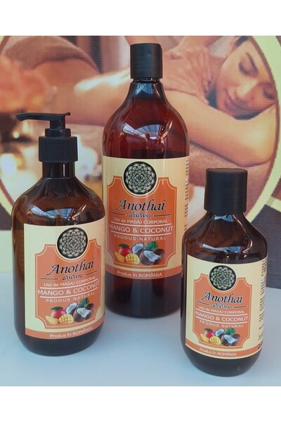 Anothai Mango & Coconut Massage Oil 300 ml, 100% Oil, SPA PRODUCTS
