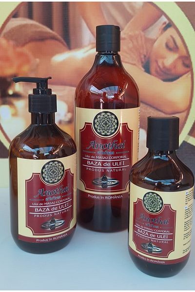 Anothai Massage Oil Base Oil 300 ml, 100% Massage Oil, SPA PRODUCTS