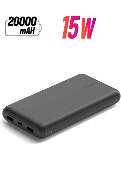 Belkin BoostCharge 20000mAh Power Bank - Fast Charge 3 Ports USB-C 1x, USB-A 2x For Apple iPhone 15/