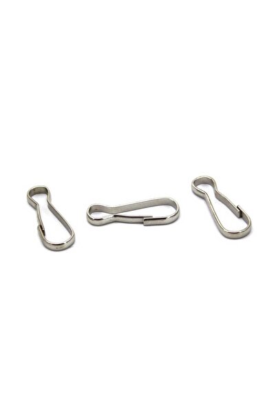 TT Tahtakale Toptancıları Cârlig închis acoperit 8X22 MM (50 bucăți) argintiu