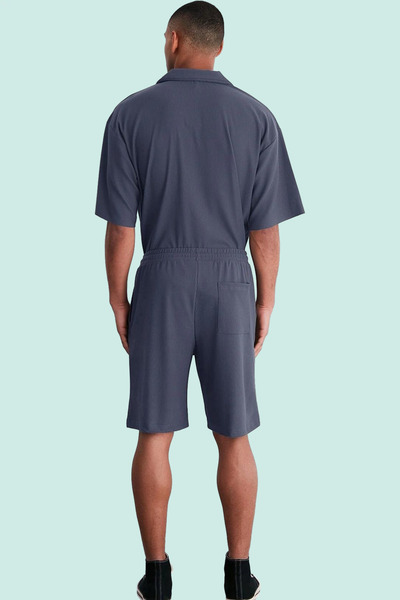 PayBuy Men's Fashion Wide Leg Ottoman Woven Short Shorts Comfortable Fit Color Daily Use Quality Material