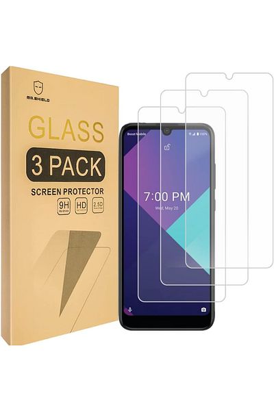 OEM Screen protectors compatible with Wiko Ride 3, 9H hardness, transparent set of 3