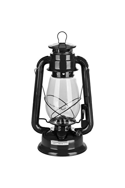 SGTT Lampă cu gaz, neagră, înălțime 30 cm, cu cuier