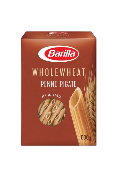 Barilla معكرونة بيني ريجاتي من القمح الكامل 500 جرام مصنوعة من القمح القاسي ا...