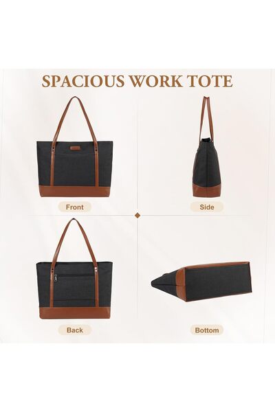 VASCHY Laptop Tote Bag for Women, Large 15.6 inch Computer Bag