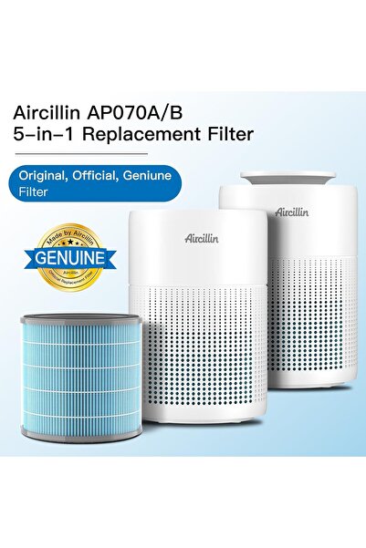 Generic Aircillin AP070A & AP070B Replacement Filters, Activated Carbon HEPA, 2 Pack