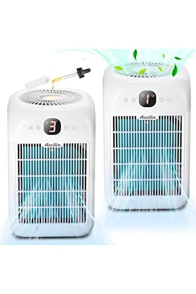 AIRTOK Aircillin Air Purifiers for Bedroom, Air Purifiers for Home, Quiet Air Cleaner with 24dB Sleep Mode,