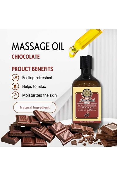 Anothai Chocolate Massage Oil 300 ml, 100% Oil, SPA PRODUCTS