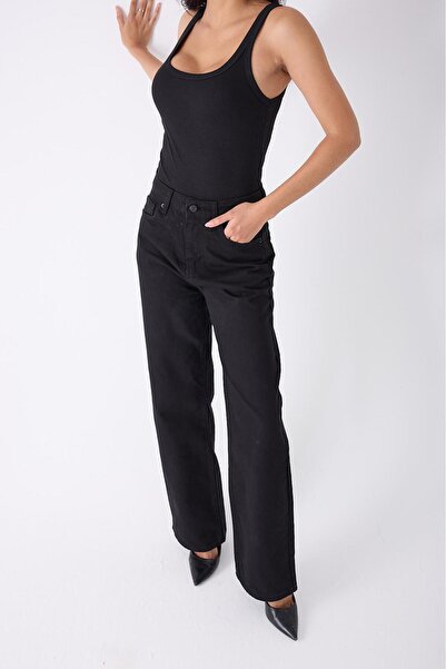 XBELLA DENİM blugi cu talie înaltă și picioare largi