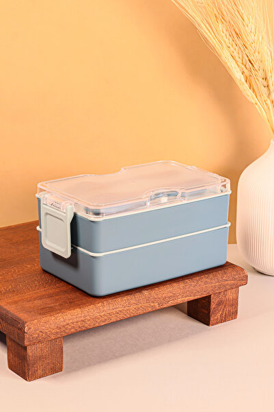 Poomy حاوية غداء مكونة من طابقين - صندوق غداء مكون من طابقين، صندوق غداء متوا...