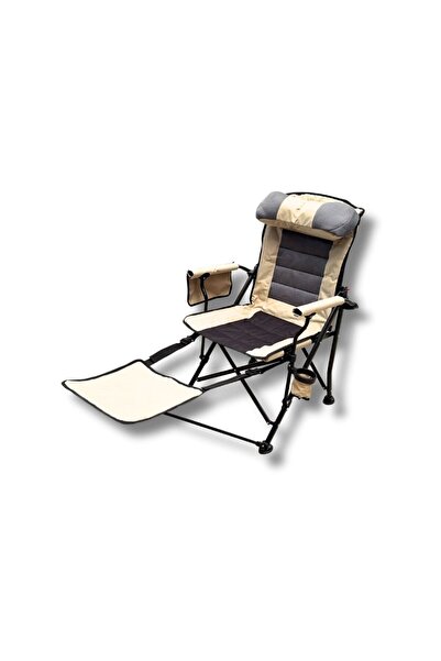 windcamp KATLANIR KAMP SANDALYESİ COMFORT - SIRT AYARLANABİLİR - BEJ