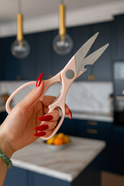 Home Multi-Purpose Stainless Steel Kitchen Scissors – Meat, Chicken, Fish, Ve...