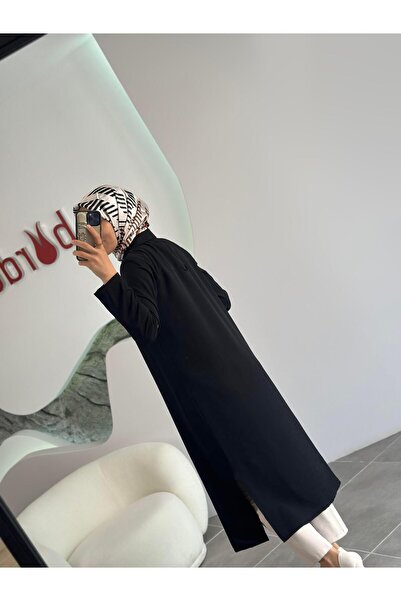 Armine Trend Kolu Apoletli Uzun Gömlek 25YT4142 Siyah