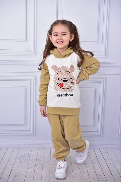 ruhaay χειμωνιάτικο μακρυμάνικο παιδικό κοστούμι με κέντημα με κουκούλα