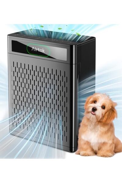 AIRTOK Air Purifiers for Home Large Room, Air Purifier for Home, PM 2.5 Display Air Cleaner for Bedr