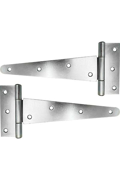 SGTT Set of 2 long gate hinges, 10x200 mm, galvanized