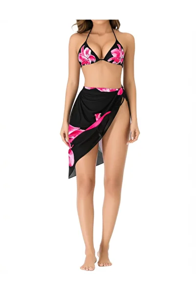 BF Bikini Fashion Tropical Bikini Pareo Set