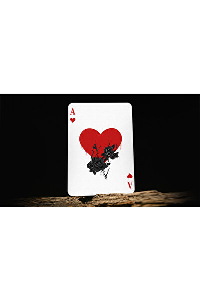 Derya Bilardo Feather & Bone: the Chrome Hearts (Foil) Playing Cards – Joel Meyers