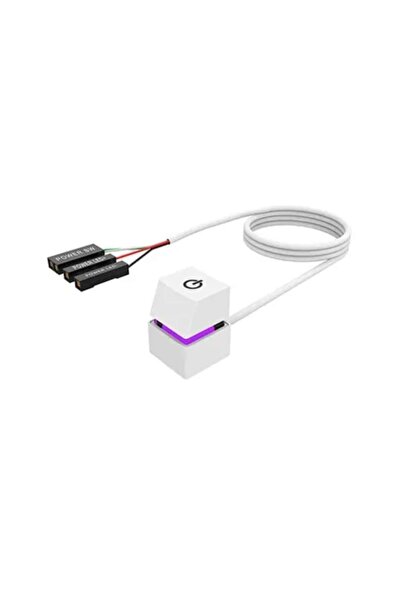 UnderShop PC ON/OFF Button 2m Extension, Mechanical, 7-Color LED, White + 3 RFID Shields