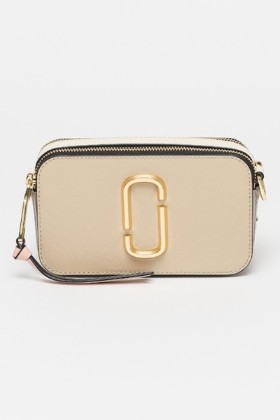 Marc Jacobs , Crossbody Leather Bag 'The Snapshot', Khaki, Pink