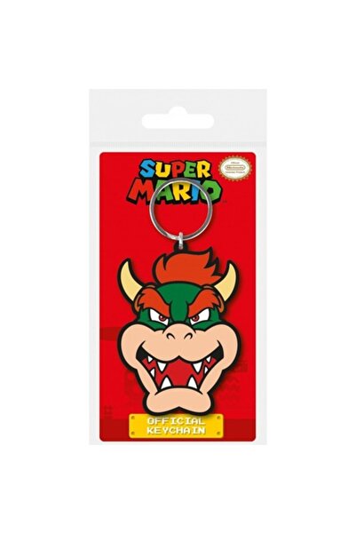 Pyramid International Super Mario Rubber Bowser Keychain 6 cm, Multicolor