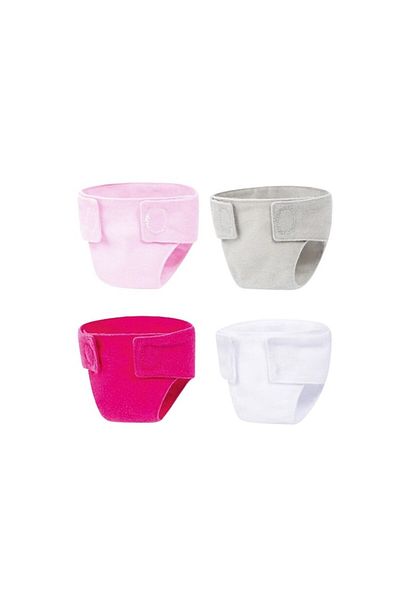 Bayer Set 4 Scutece pentru Papusi, Diapers Deluxe, 13,5 x 0,5 x 16 cm