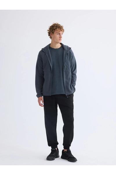 LC Waikiki Xside Hooded Fleece Men's Zip Sweatshirt (W5)