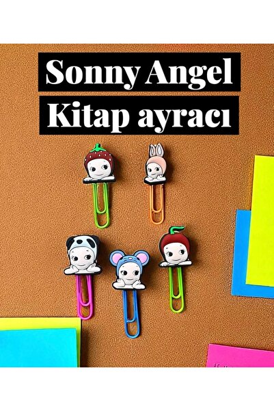 Buki'nin Atölyesi مجموعة ملصقات الكتب / دبابيس ملاحظات سوني أنجل مكونة من 5 قطع