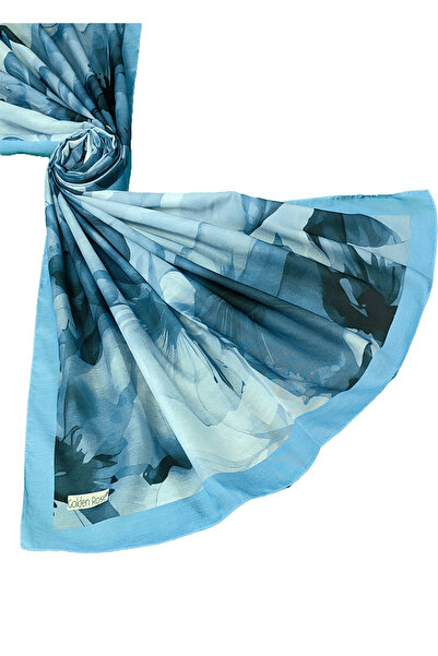 mim eşarp Şal din bumbac moale cu model de flori Ecenur 75x190 cm – Potrivit pentru utilizare în patru anotimpuri