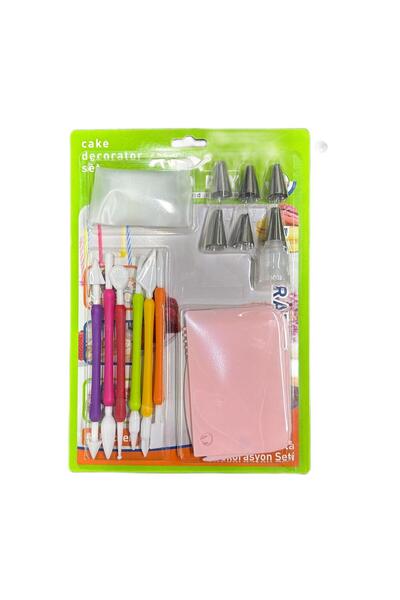 Adana Pasta Malzemeleri KREMA DUY TORBA SETİ 6 DUY - TARAK SET - MARZİPAN SET