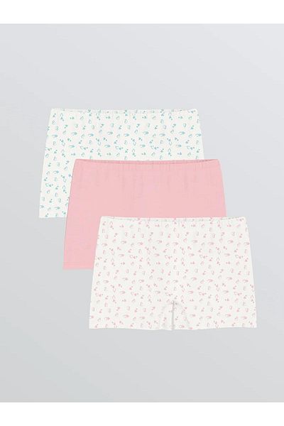 LC Waikiki Lcw Printed Girl's Boxer 3-Piece (W5)
