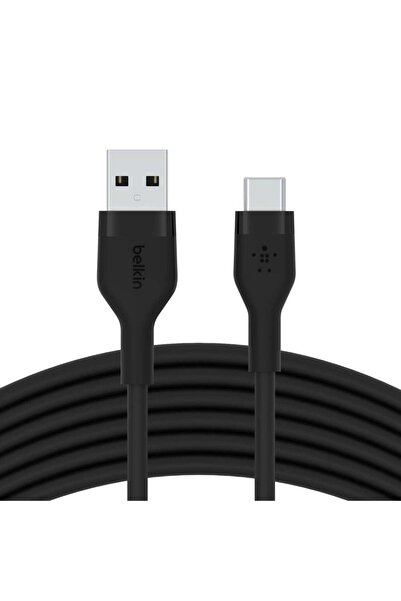 Belkin كابل Boostcharge Flex المصنوع من السيليكون USB Type C إلى A (3 أمتار/1...