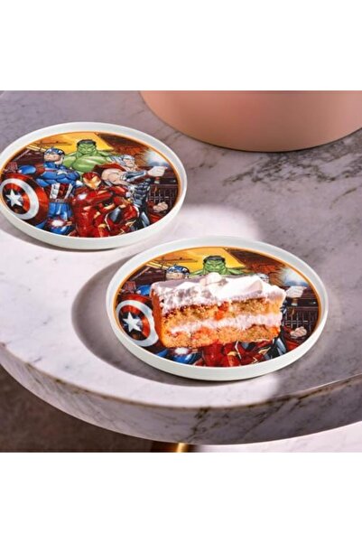 EGAN Marvel Spider-Man & Avengers Side Plate 20cm - New Bone China Dessert Plate – Microwave & Dis