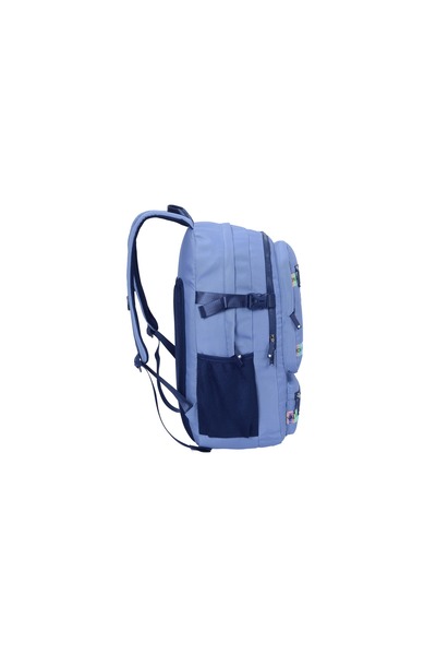 Pause BACKPACK 18" W/ PENCIL CASE blue 3 Lines