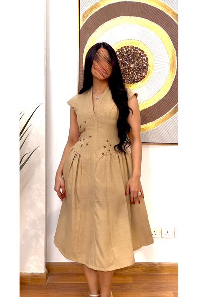 SELSAL Midi pleated dress