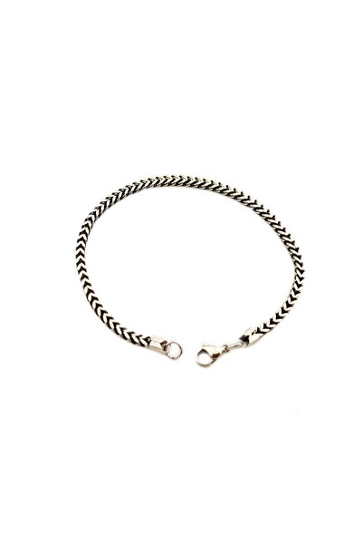 PİGADO 316L Stainless Steel Square Chain Men's Bracelet
