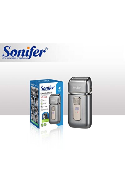 Sonifer SF-9665 ABS Reciprocating Electric Shaver USB Rechargeable Double Blades Beard Trimmer