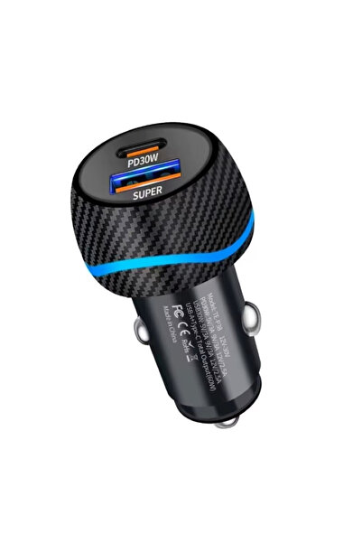 OEM Incarcator auto, 60W, super fast charge, quick charge, type c, usb, compatibil samsung, iphone