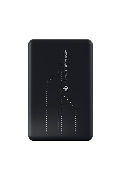 Vetter Baterie externa Wireless, Magnetica, 10.000mAh, Qi2 MagSafe, 15W, Elite 10s, Vetter, Dark Gray