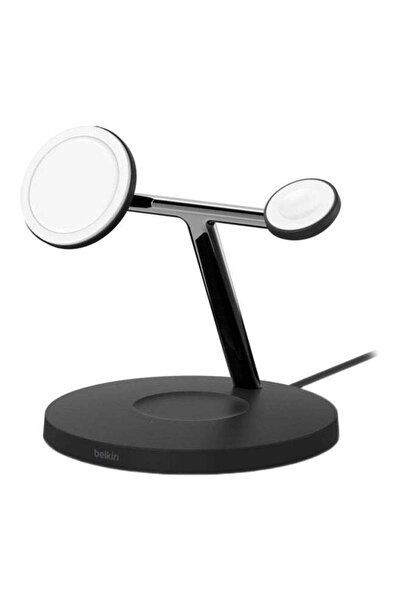 Belkin حامل شاحن لاسلكي BoostCharge Pro 3 في 1 مع MagSafe - لسلسلة Apple iPho...