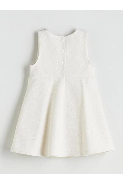 LC Waikiki Lcw Crew Neck Bow Detail Girls' Dress (W5)