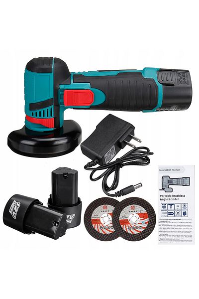 OEM Angle grinder , 100 mm, 500 W, 12 V, 19500 Rpm, Blue