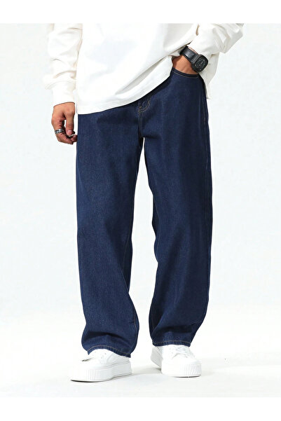 Cuqq Denim Pantaloni de blugi largi pentru bărbați – Blugi casual din bumbac ...