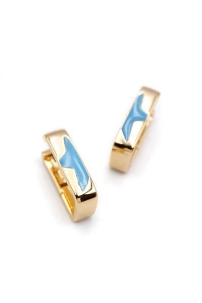 No8 Home Star Earrings - Gold