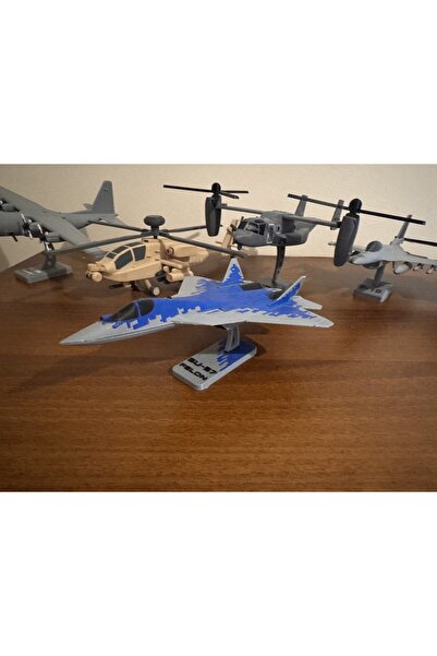 pxel Labs SU57 Savaş Uçağı Figürü Maketi 20x14 cm Gerçekçi Figür