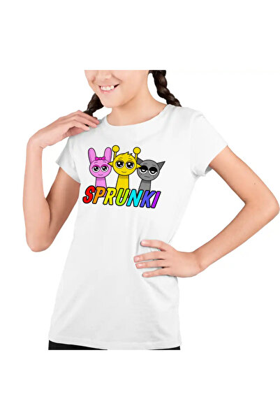 OEM Tricou Copii Fete Sprunki Music Game